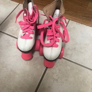 Girls White Roller Skates